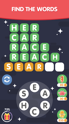 Word Search Sea Unscramble words 1